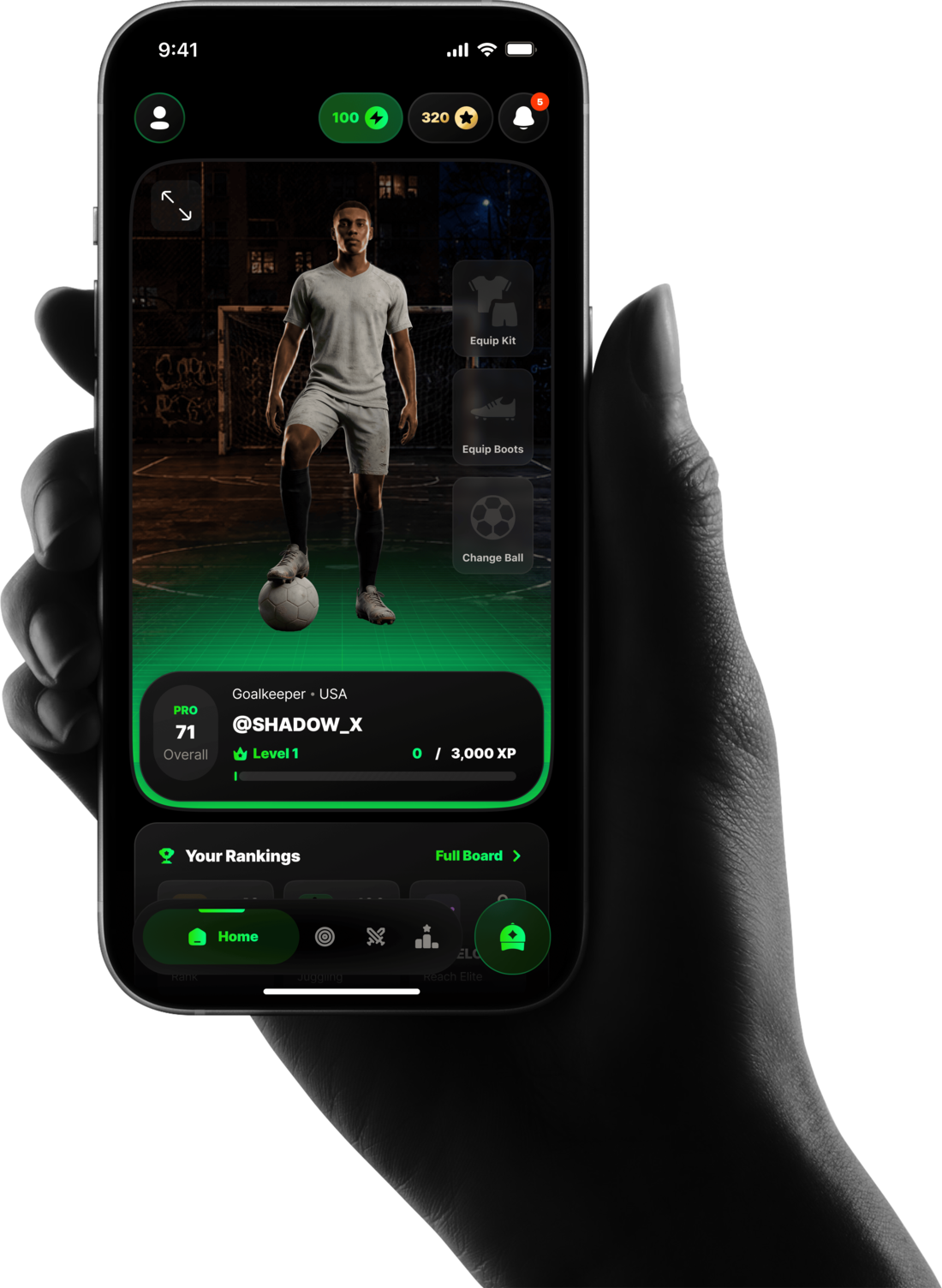 App ProveUp em um celular